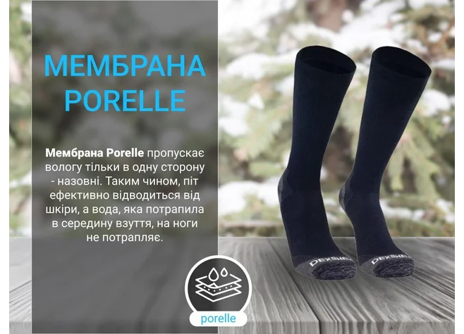 Носки Dexshell Terrain Walking 2.0 Socks, черно-серые Фото 2